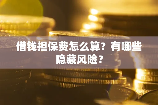 武汉借钱担保费怎么算？有哪些隐藏风险？