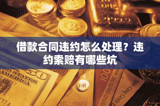 武汉借款合同违约怎么处理？违约索赔有哪些坑
