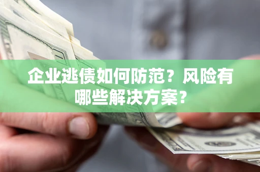 武汉企业逃债如何防范？风险有哪些解决方案？