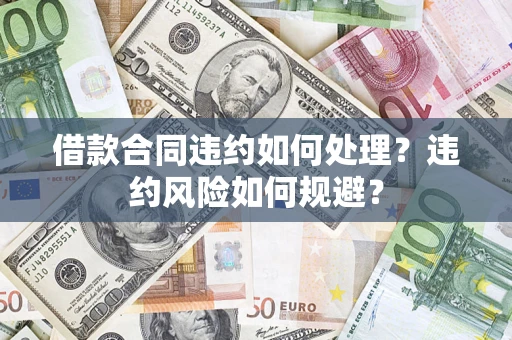 武汉借款合同违约如何处理？违约风险如何规避？