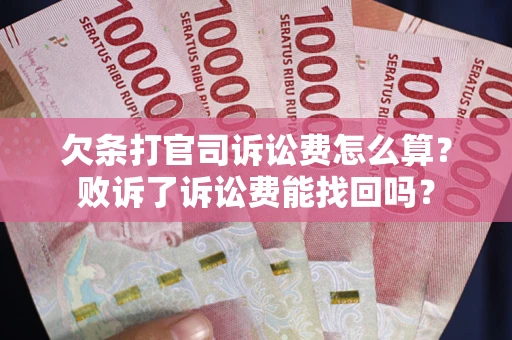 武汉欠条打官司诉讼费怎么算？败诉了诉讼费能找回吗？