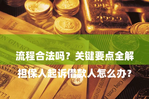 武汉

担保人起诉借款人怎么办？流程合法吗？关键要点全解析