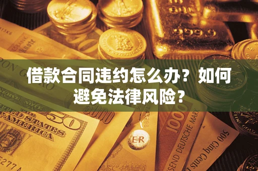 武汉借款合同违约怎么办？如何避免法律风险？